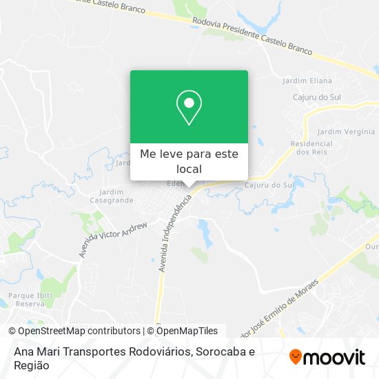 Ana Mari Transportes Rodoviários mapa