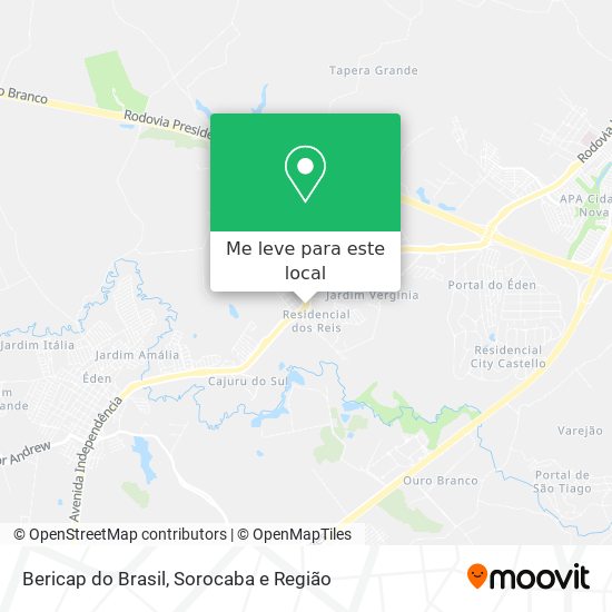 Bericap do Brasil mapa