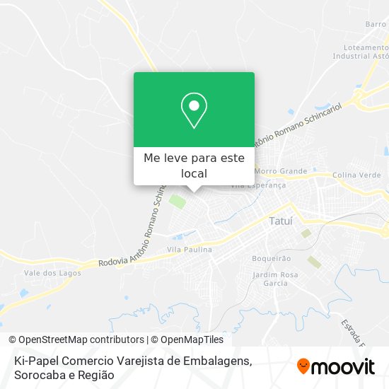 Ki-Papel Comercio Varejista de Embalagens mapa