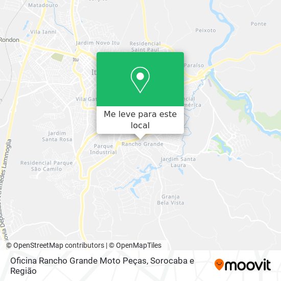 Oficina Rancho Grande Moto Peças mapa