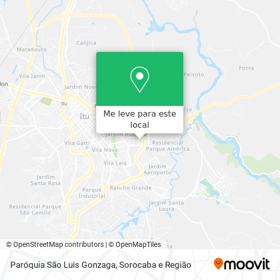 Paróquia São Luís Gonzaga mapa