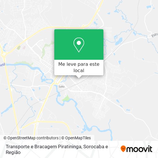 Transporte e Bracagem Piratininga mapa