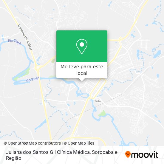 Juliana dos Santos Gil Clínica Médica mapa