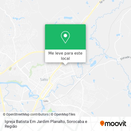 Igreja Batista Em Jardim Planalto mapa