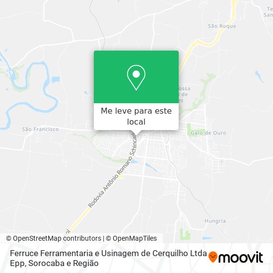 Ferruce Ferramentaria e Usinagem de Cerquilho Ltda Epp mapa