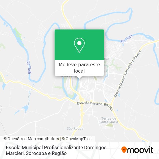 Escola Municipal Profissionalizante Domingos Marcieri mapa