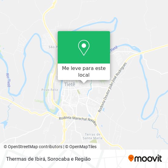 Thermas de Ibirá mapa