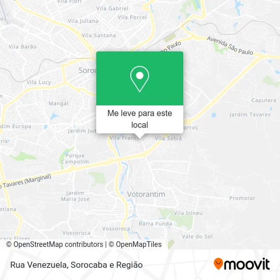 Rua Venezuela mapa