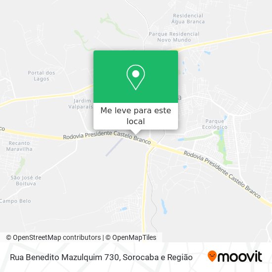 Rua Benedito Mazulquim 730 mapa