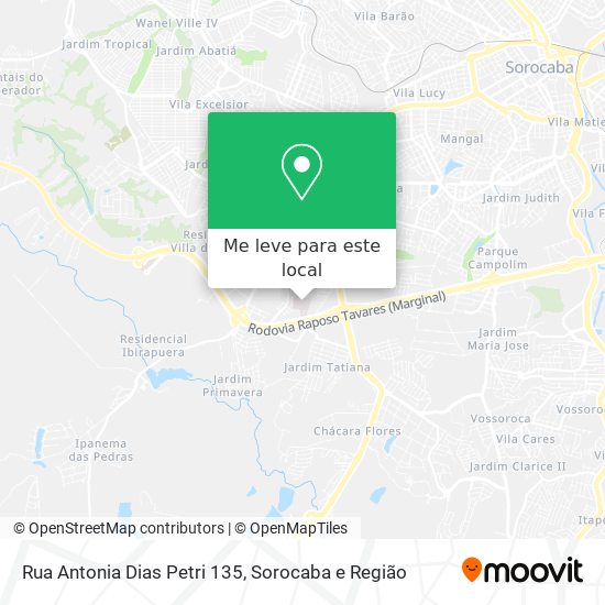 Rua Antonia Dias Petri 135 mapa