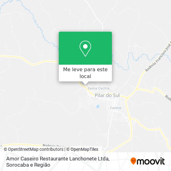 Amor Caseiro Restaurante Lanchonete Ltda mapa