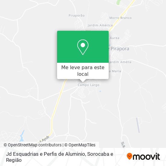 Jd Esquadrias e Perfis de Aluminio mapa
