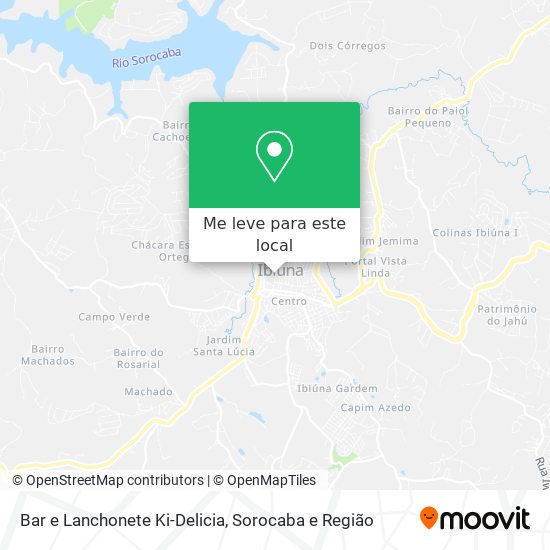 Bar e Lanchonete Ki-Delicia mapa