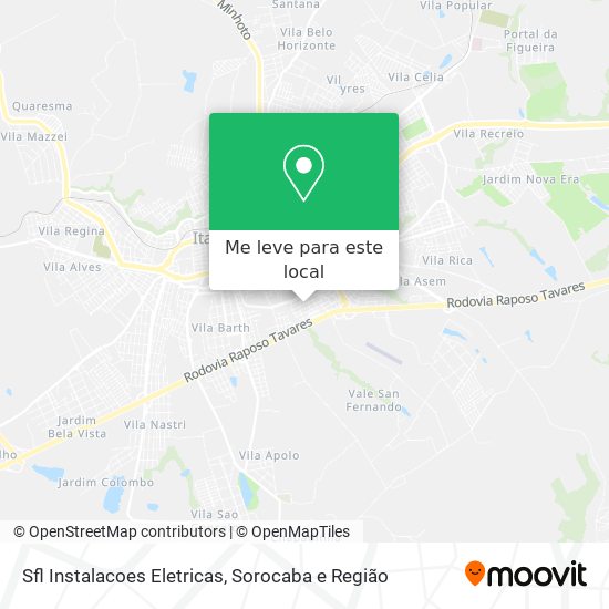 Sfl Instalacoes Eletricas mapa