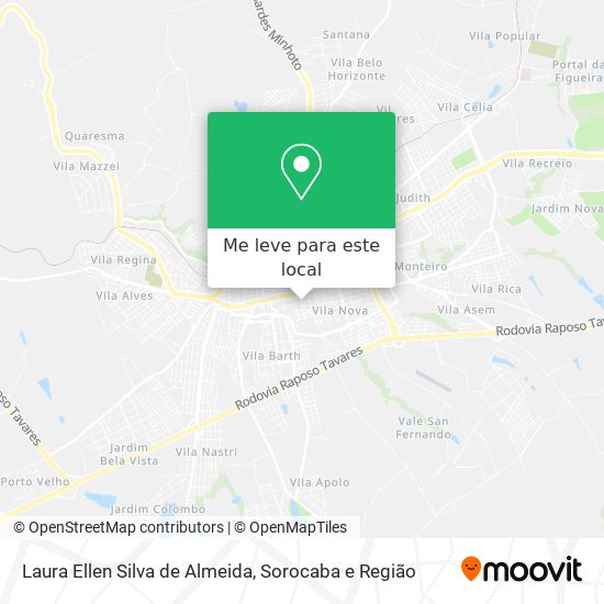 Laura Ellen Silva de Almeida mapa
