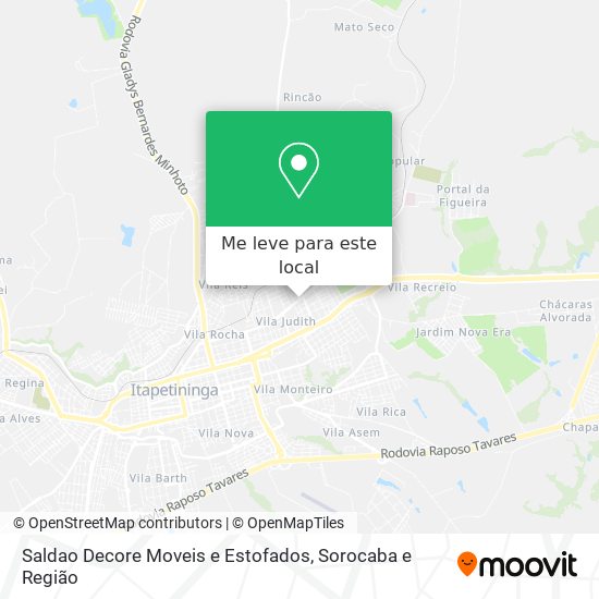 Saldao Decore Moveis e Estofados mapa