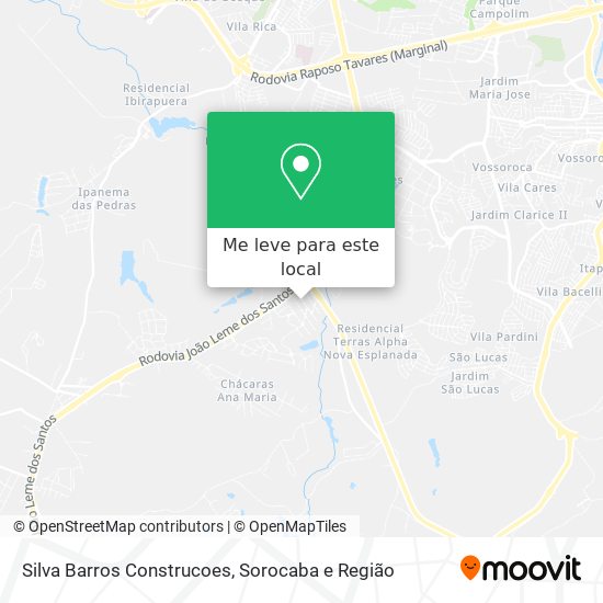 Silva Barros Construcoes mapa