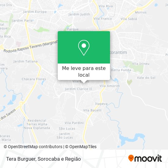 Tera Burguer mapa