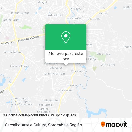 Carvalho Arte e Cultura mapa