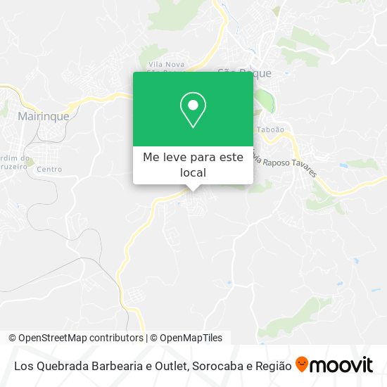 Los Quebrada Barbearia e Outlet mapa