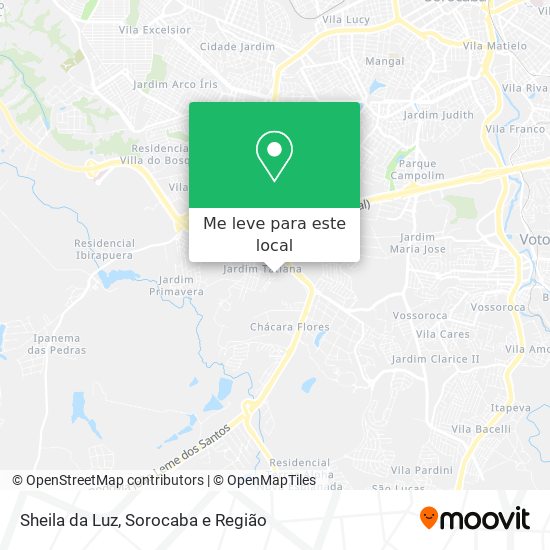 Sheila da Luz mapa