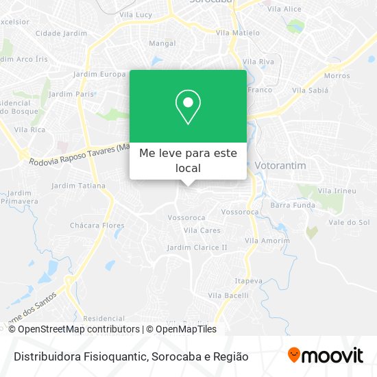 Distribuidora Fisioquantic mapa