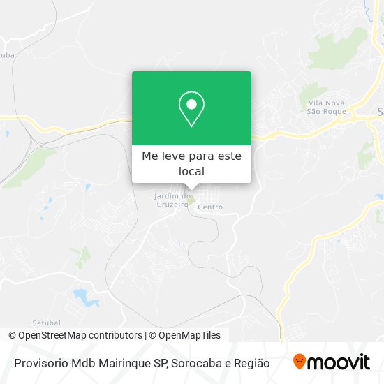 Provisorio Mdb Mairinque SP mapa