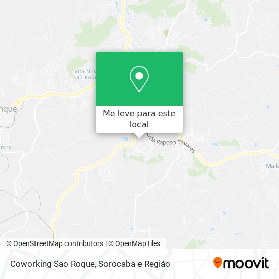 Coworking Sao Roque mapa