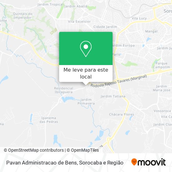 Pavan Administracao de Bens mapa