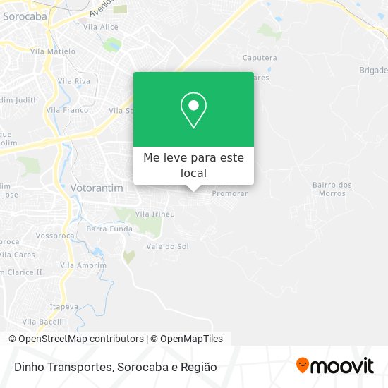 Dinho Transportes mapa