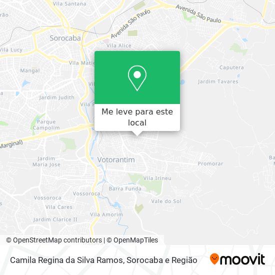 Camila Regina da Silva Ramos mapa