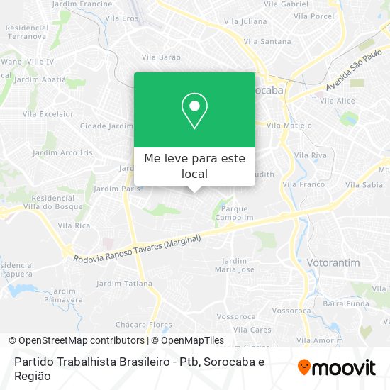 Partido Trabalhista Brasileiro - Ptb mapa