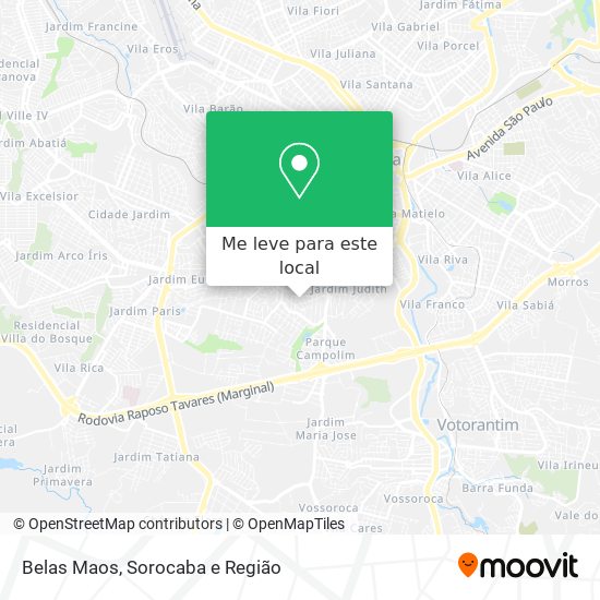 Belas Maos mapa