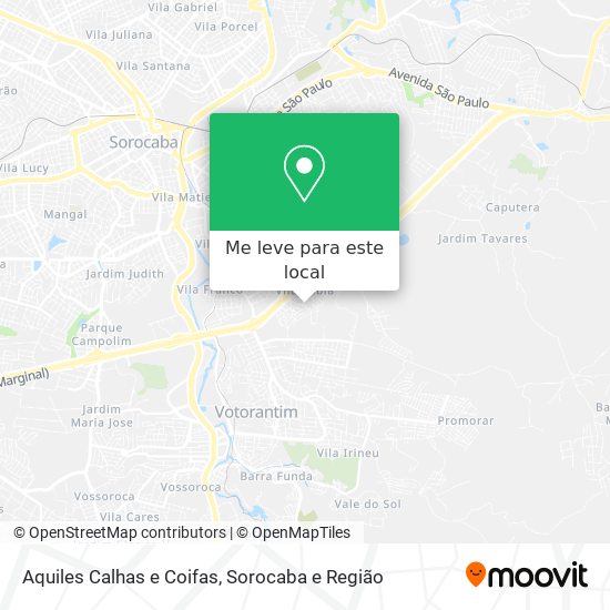 Aquiles Calhas e Coifas mapa