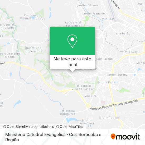 Ministerio Catedral Evangelica - Ces mapa