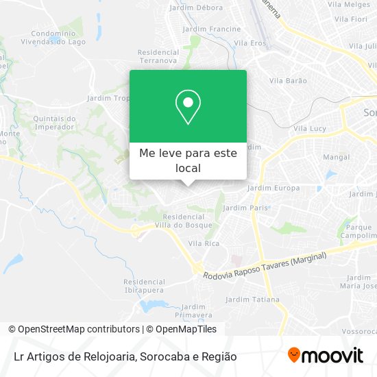 Lr Artigos de Relojoaria mapa