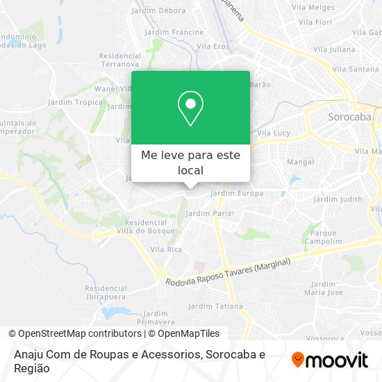 Anaju Com de Roupas e Acessorios mapa