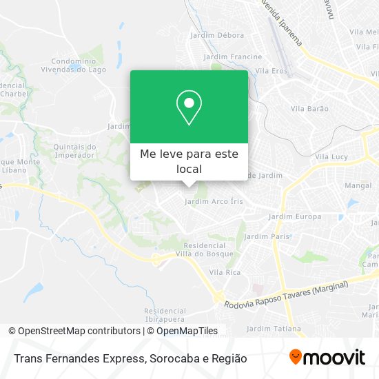 Trans Fernandes Express mapa