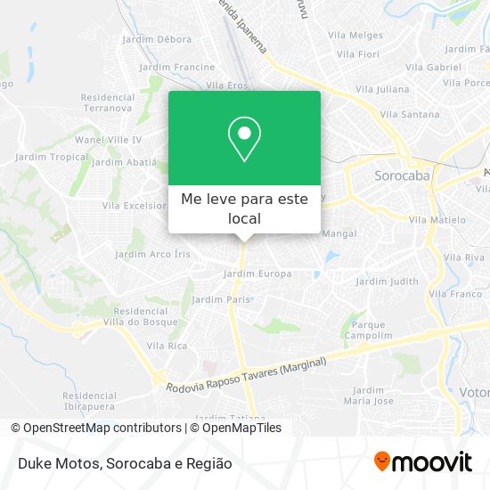 Duke Motos mapa