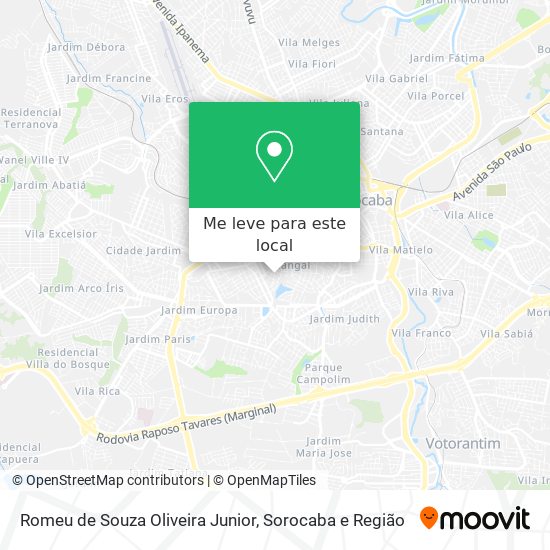 Romeu de Souza Oliveira Junior mapa