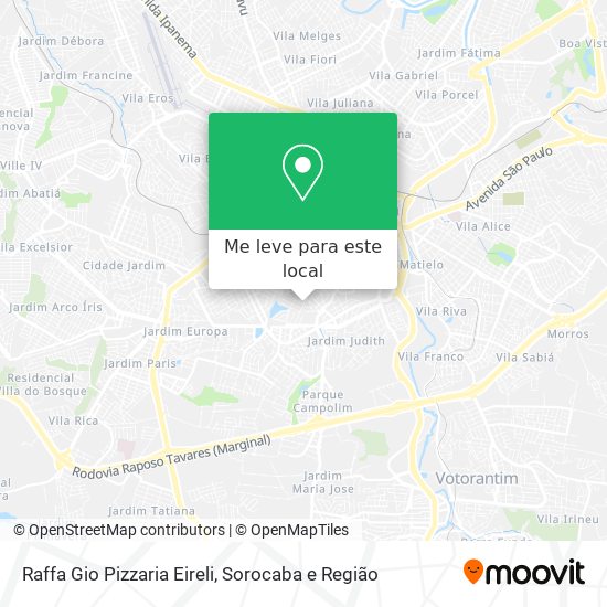 Raffa Gio Pizzaria Eireli mapa