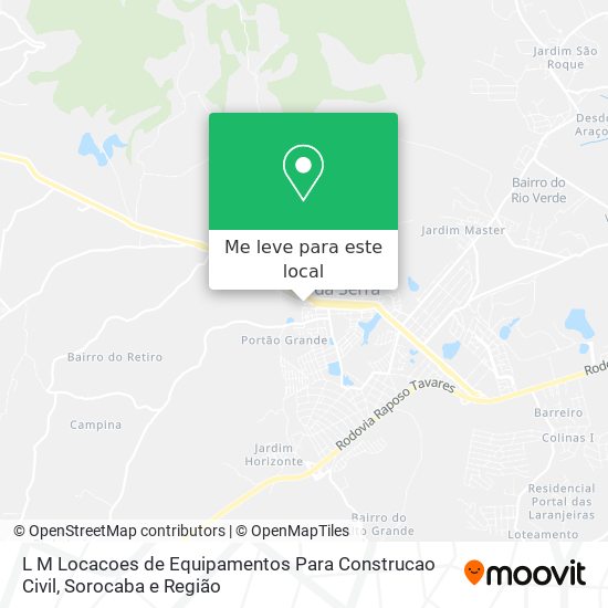 L M Locacoes de Equipamentos Para Construcao Civil mapa