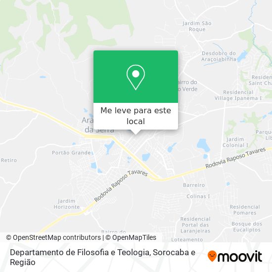 Departamento de Filosofia e Teologia mapa