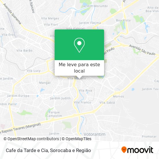 Cafe da Tarde e Cia mapa