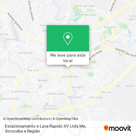 Estacionamento e Lava Rapido XV Ltda Me mapa
