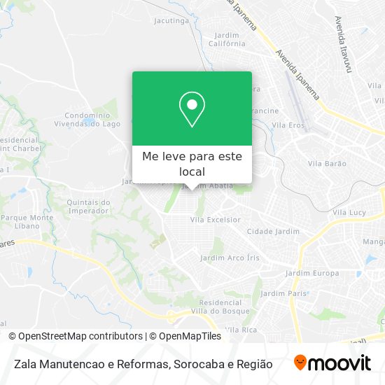 Zala Manutencao e Reformas mapa
