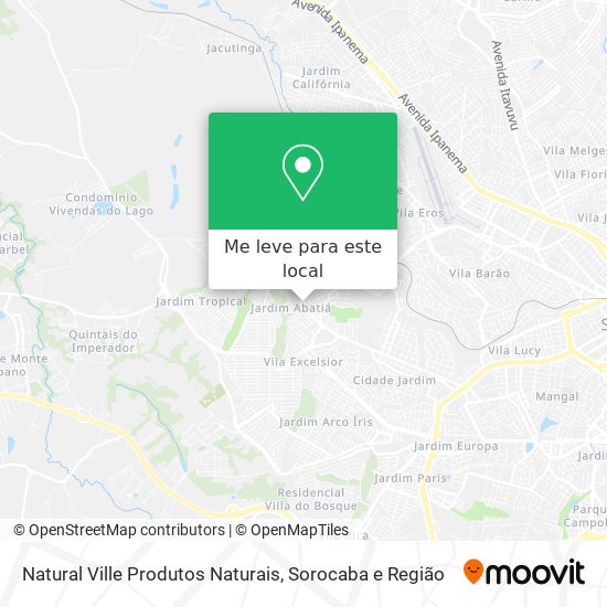 Natural Ville Produtos Naturais mapa