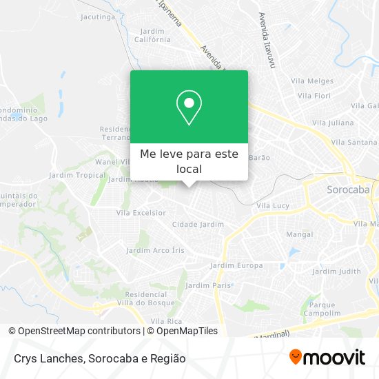 Crys Lanches mapa