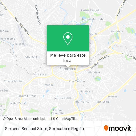 Sexsens Sensual Store mapa