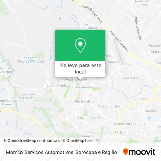 Mom'Sx Servicos Automotivos mapa